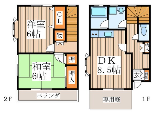 富士第三ハイツの物件間取画像